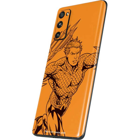 DC Comics Aquaman Comic Pop Galaxy S20 Fan Edition Skin